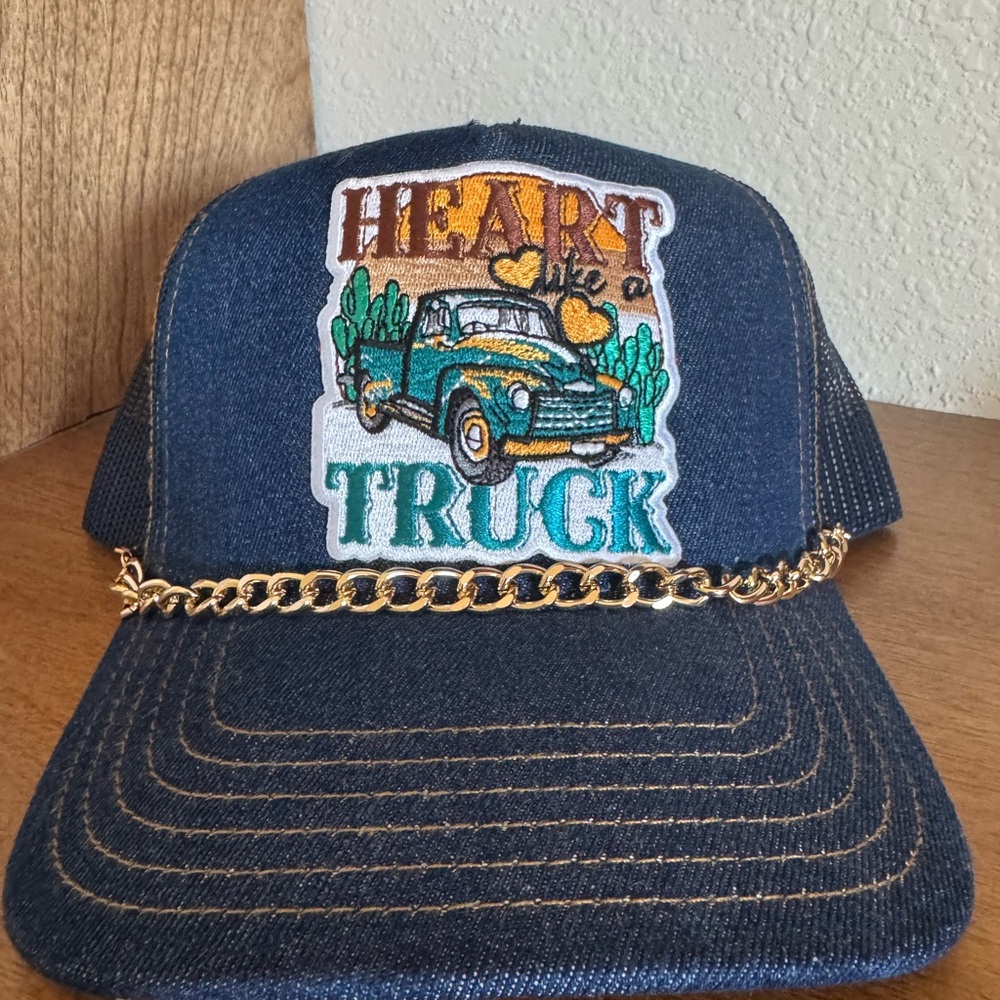 OTTO Denim trucker hat with patch